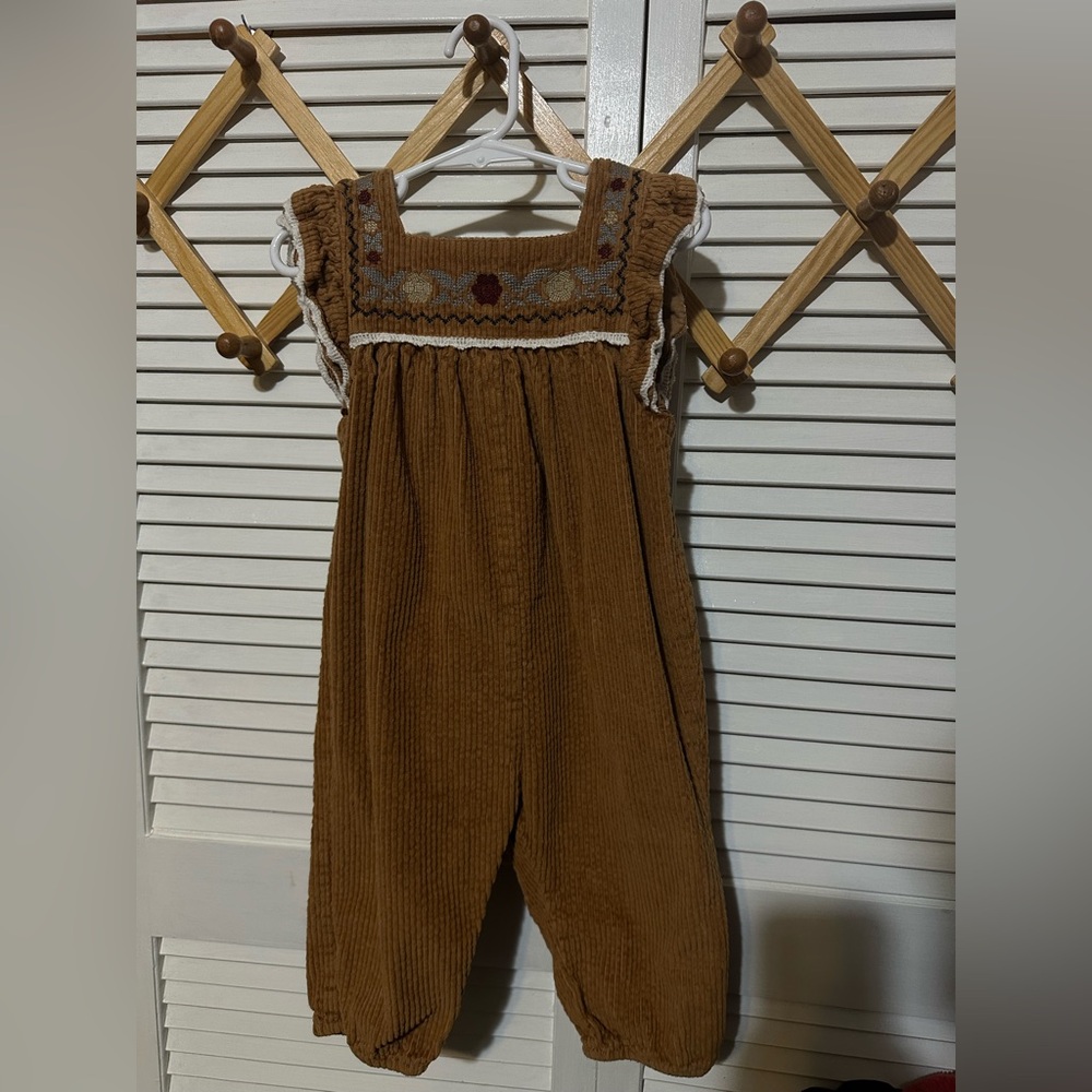 Zara corduroy romper 18/24